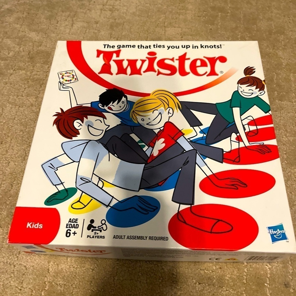 Twister game ages six and up by Hasbro